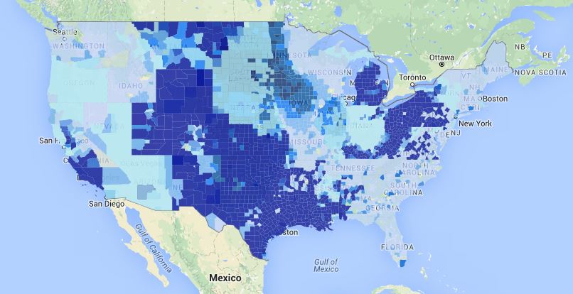 NREL HyDRA map